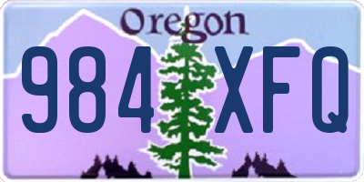 OR license plate 984XFQ