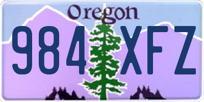 OR license plate 984XFZ