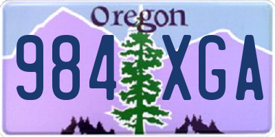 OR license plate 984XGA
