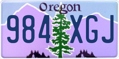 OR license plate 984XGJ
