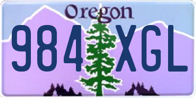 OR license plate 984XGL
