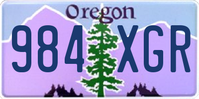OR license plate 984XGR