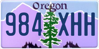OR license plate 984XHH