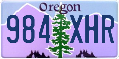 OR license plate 984XHR