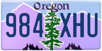 OR license plate 984XHU