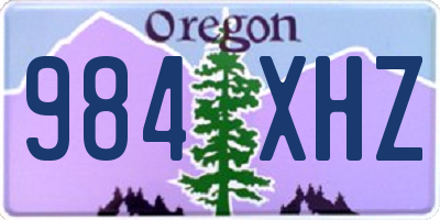 OR license plate 984XHZ