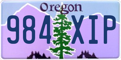 OR license plate 984XIP
