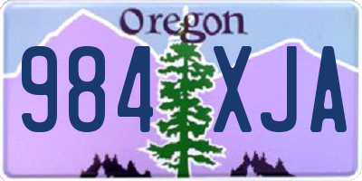 OR license plate 984XJA