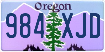 OR license plate 984XJD