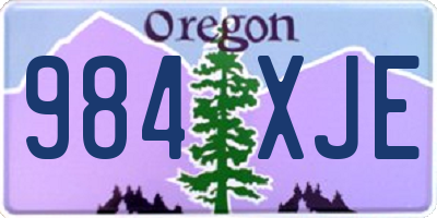 OR license plate 984XJE