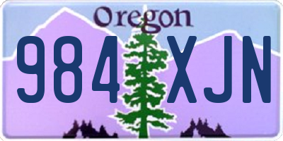 OR license plate 984XJN