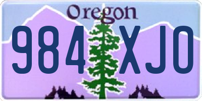 OR license plate 984XJO