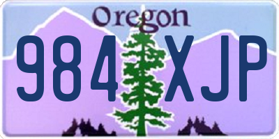 OR license plate 984XJP