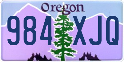 OR license plate 984XJQ