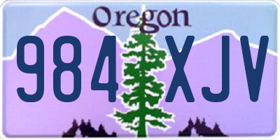 OR license plate 984XJV