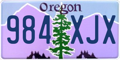 OR license plate 984XJX