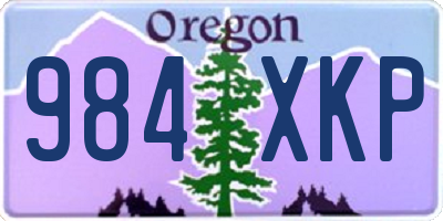 OR license plate 984XKP