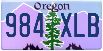 OR license plate 984XLB