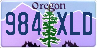 OR license plate 984XLD