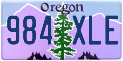 OR license plate 984XLE