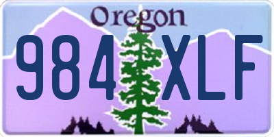 OR license plate 984XLF