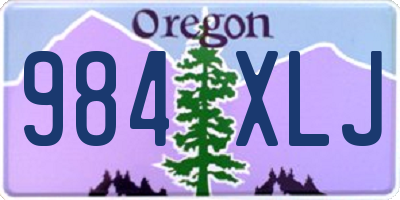 OR license plate 984XLJ