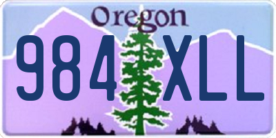 OR license plate 984XLL