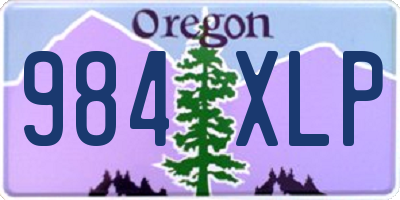 OR license plate 984XLP