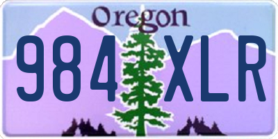 OR license plate 984XLR