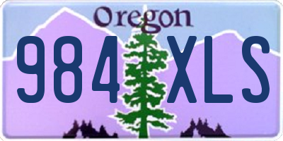 OR license plate 984XLS