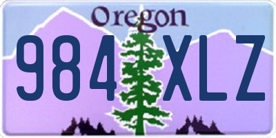 OR license plate 984XLZ