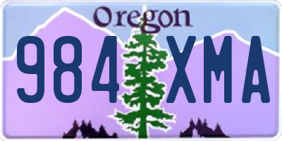 OR license plate 984XMA