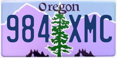 OR license plate 984XMC