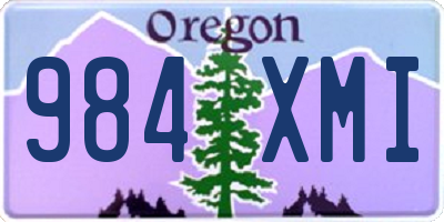OR license plate 984XMI