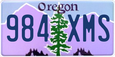 OR license plate 984XMS