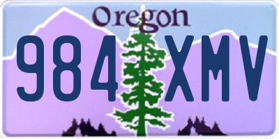 OR license plate 984XMV