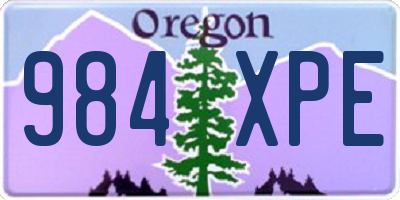 OR license plate 984XPE