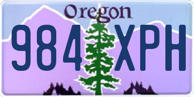 OR license plate 984XPH