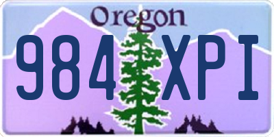 OR license plate 984XPI