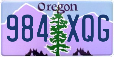 OR license plate 984XQG