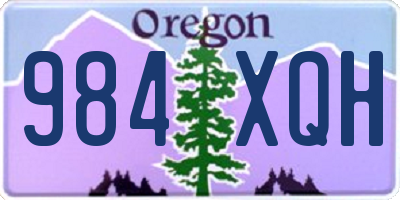 OR license plate 984XQH