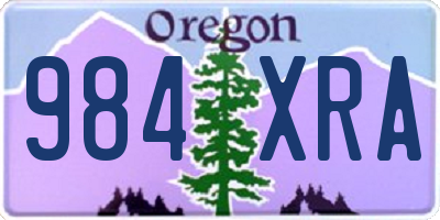 OR license plate 984XRA