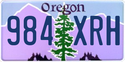 OR license plate 984XRH