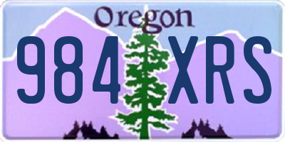 OR license plate 984XRS