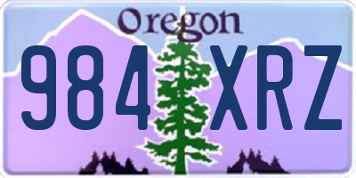 OR license plate 984XRZ