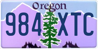 OR license plate 984XTC