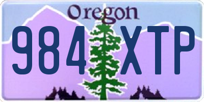 OR license plate 984XTP