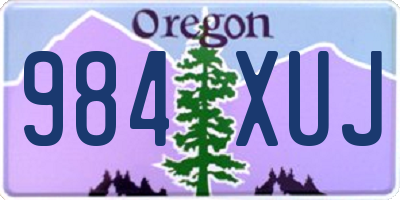 OR license plate 984XUJ