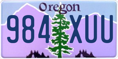 OR license plate 984XUU