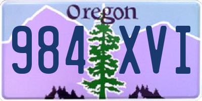 OR license plate 984XVI
